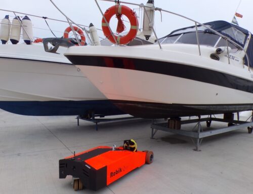 The Robik electric mover is increasingly present in boat handling processes in the nautical sector
