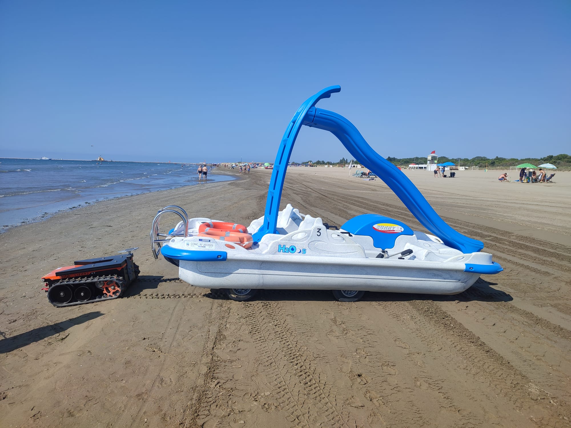 Cingolato elettrico trainatore elettrico per pedalò