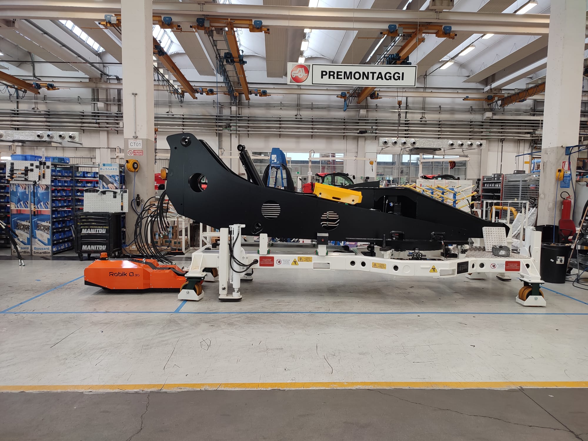 EARTHMOVING MACHINE SECTOR Robik Q30 handles components of earth moving machines